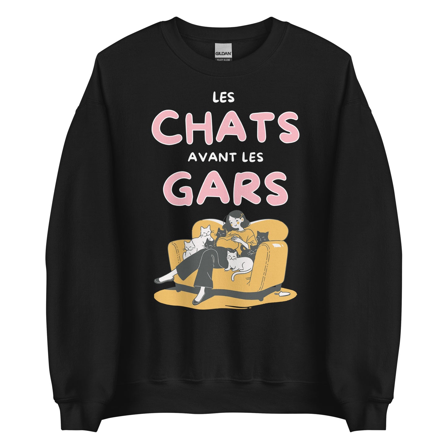 Crewneck - Les chats avant les gars