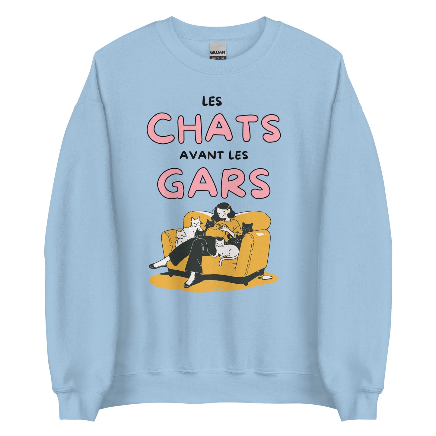 Crewneck - Les chats avant les gars