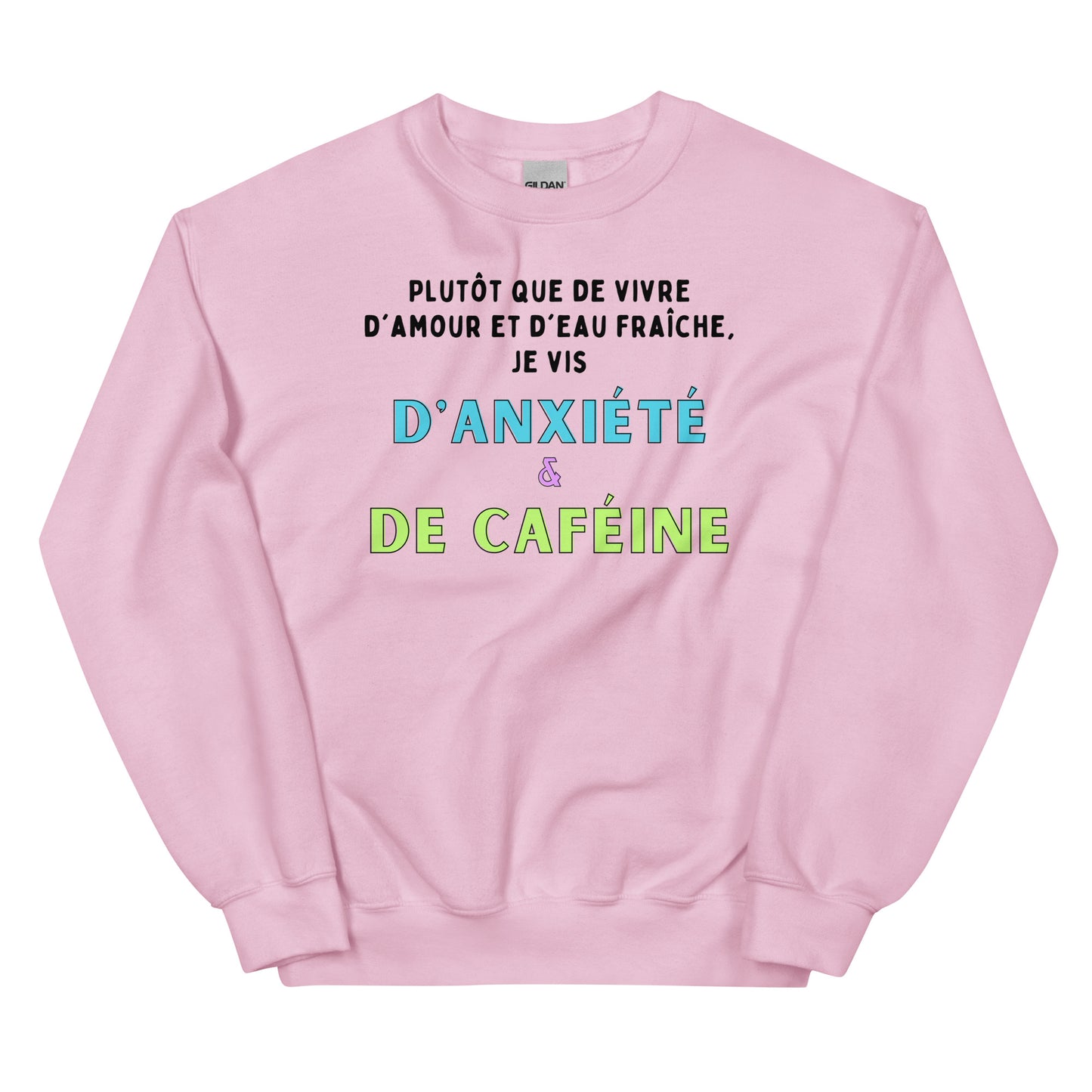 Crewneck- Anxiété et Caféine