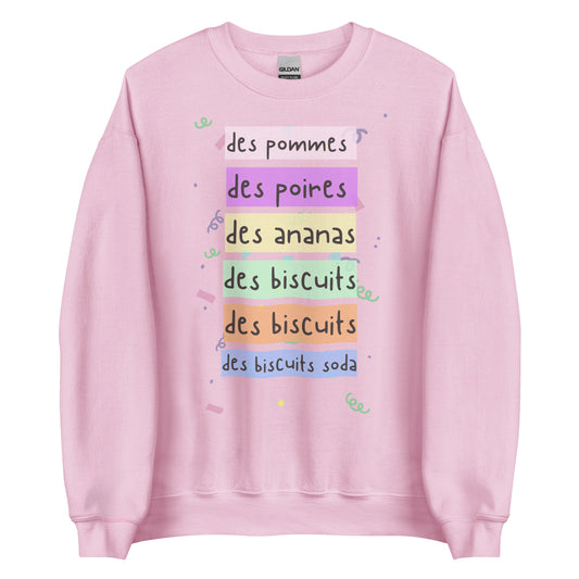 Crewneck - Des pommes, des poires, des ananas