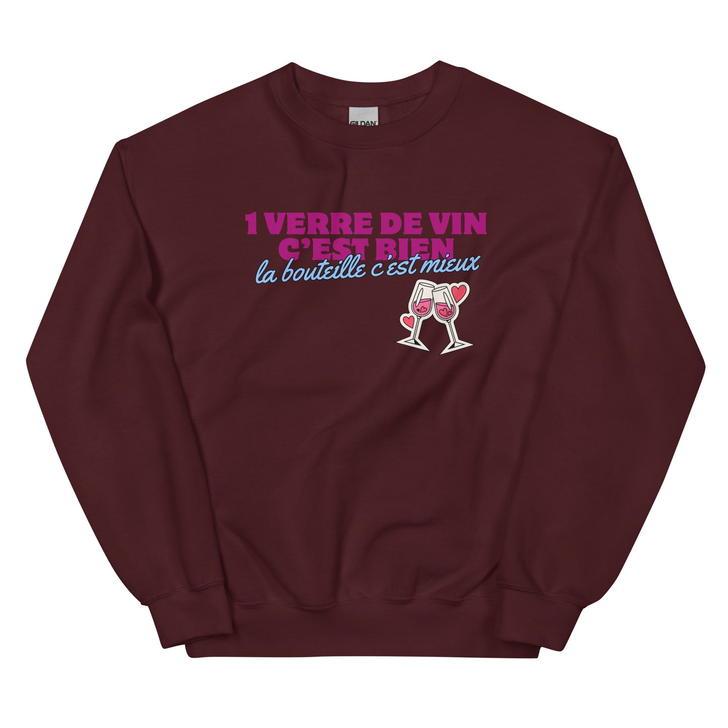 Crewneck - Un verre de vin