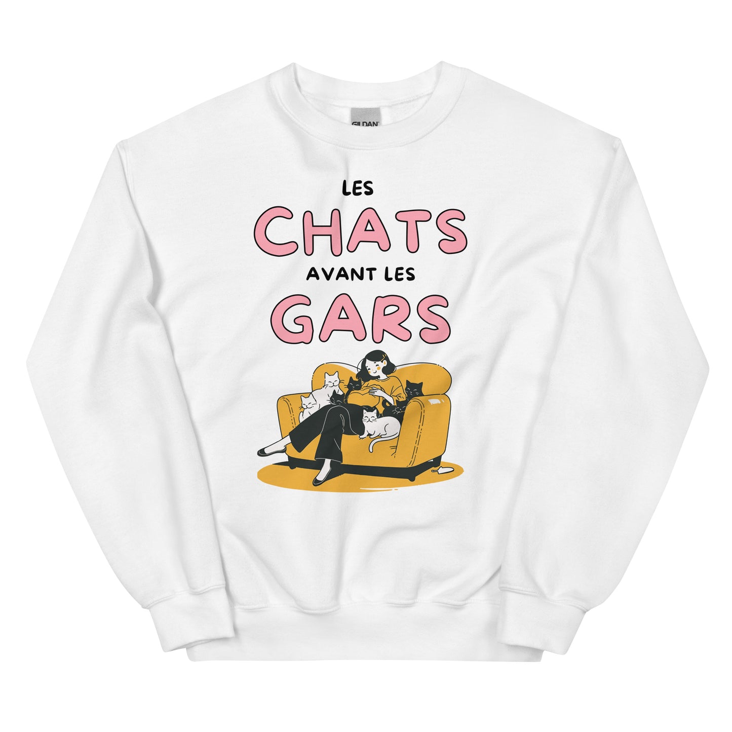 Crewneck - Les chats avant les gars