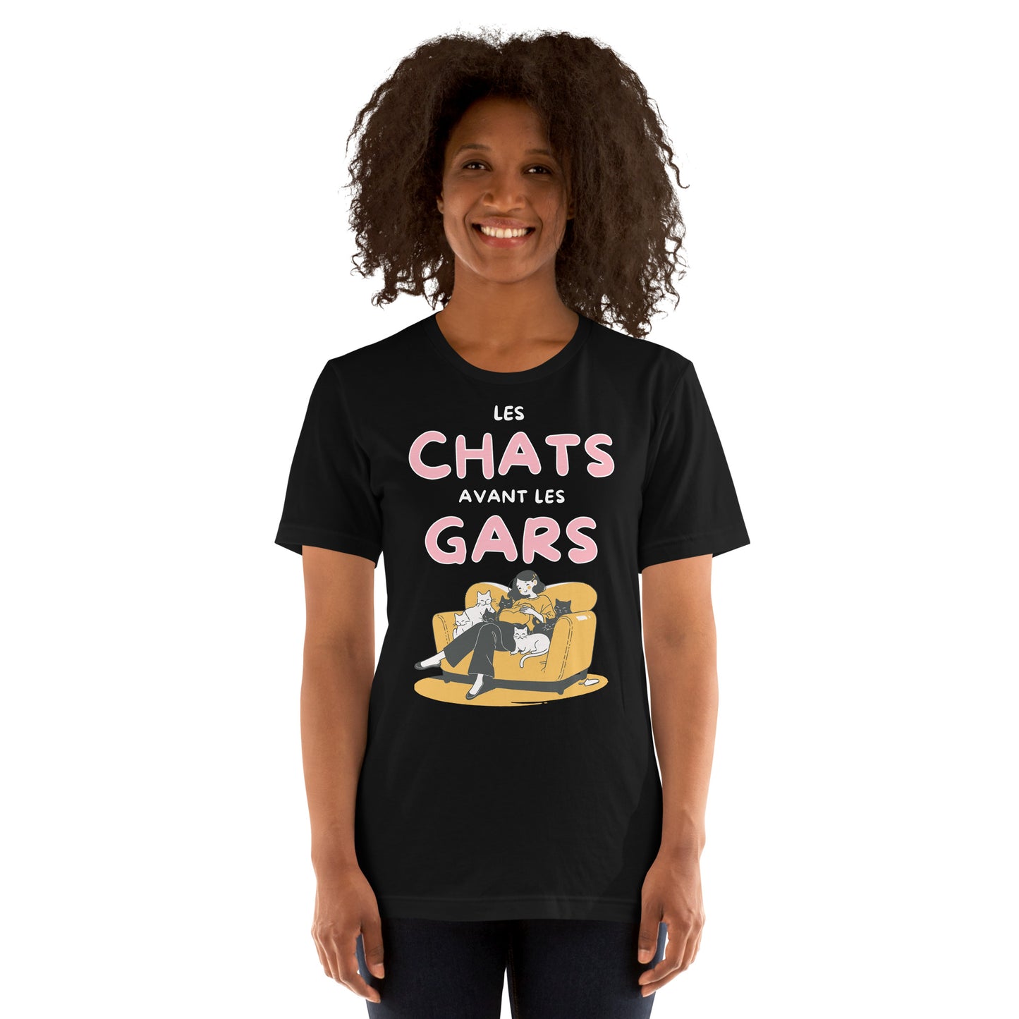 T-shirt - Les chats avant les gars