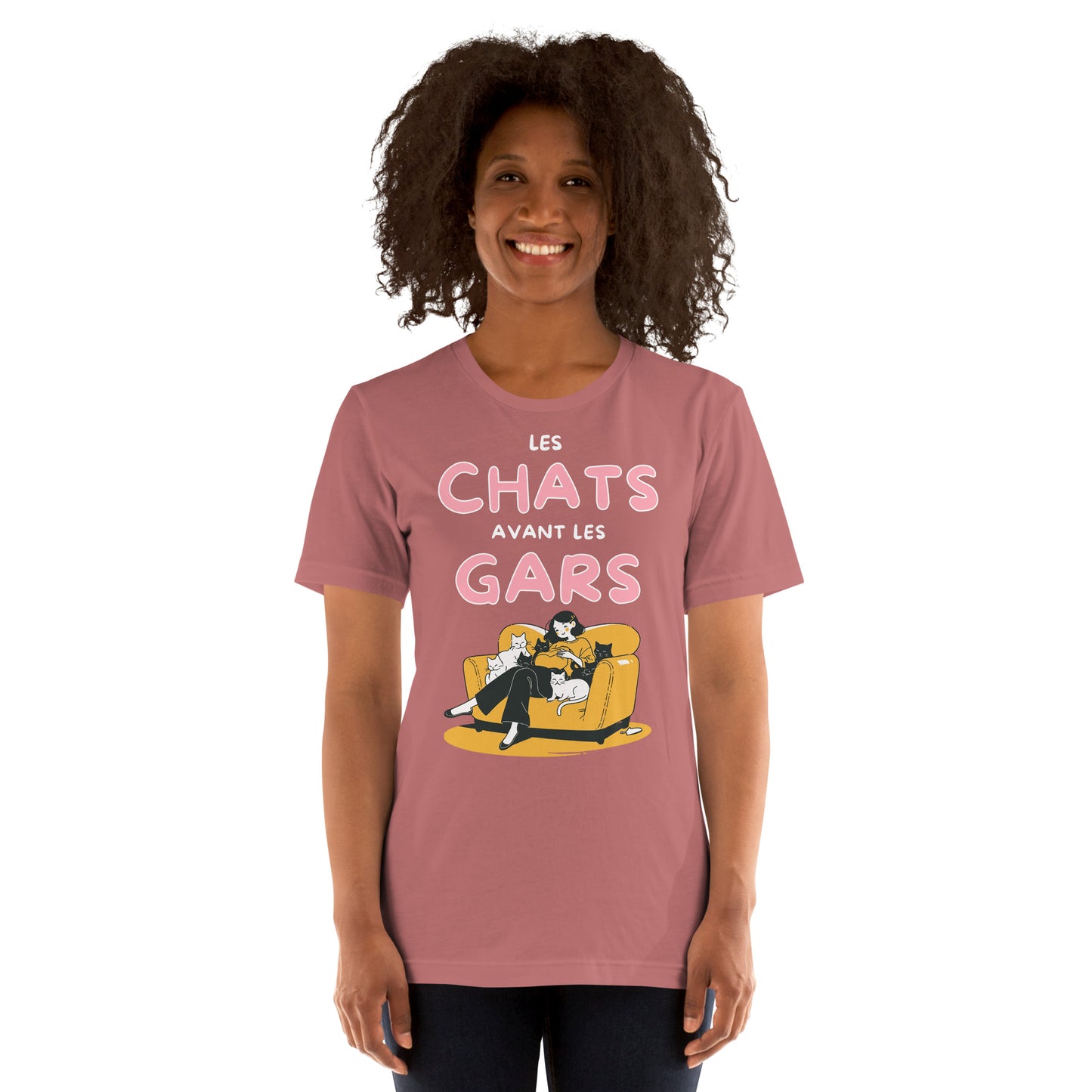 T-shirt - Les chats avant les gars