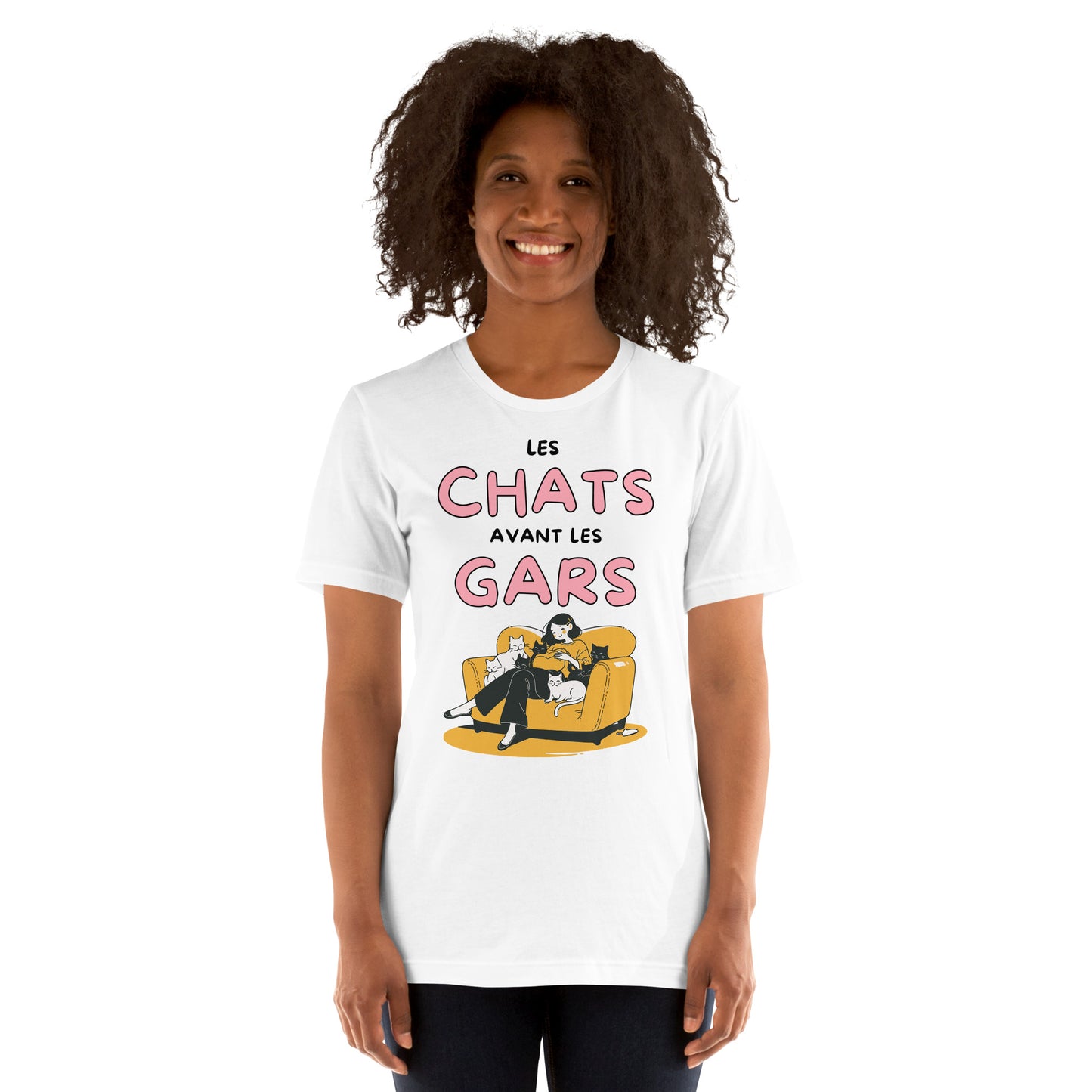 T-shirt - Les chats avant les gars