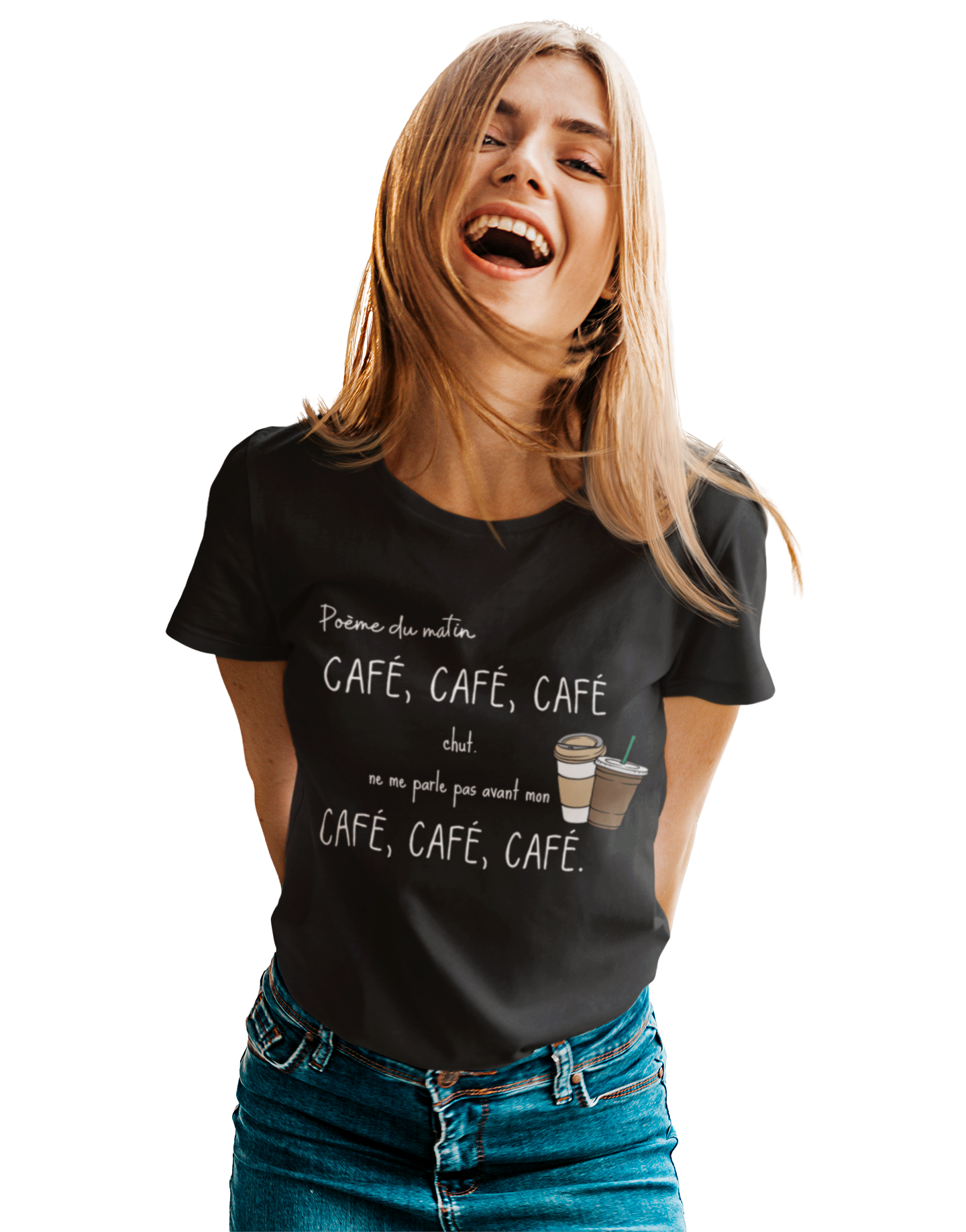 T-Shirt - Café café café (7618720989401)