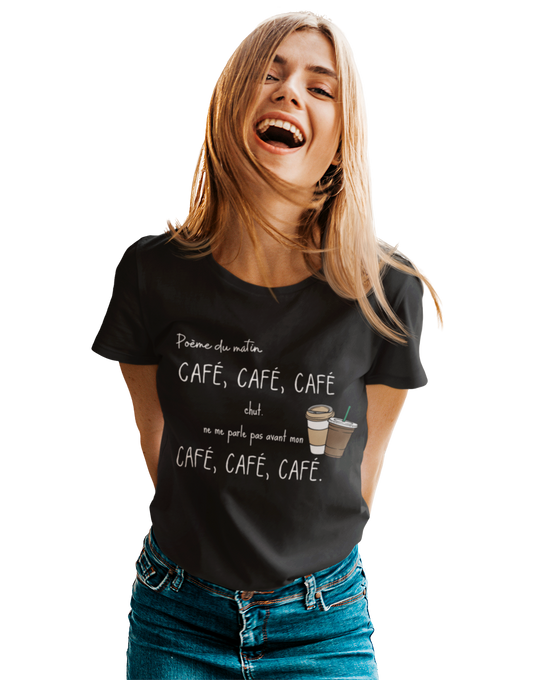 T-Shirt - Café café café (7618720989401)