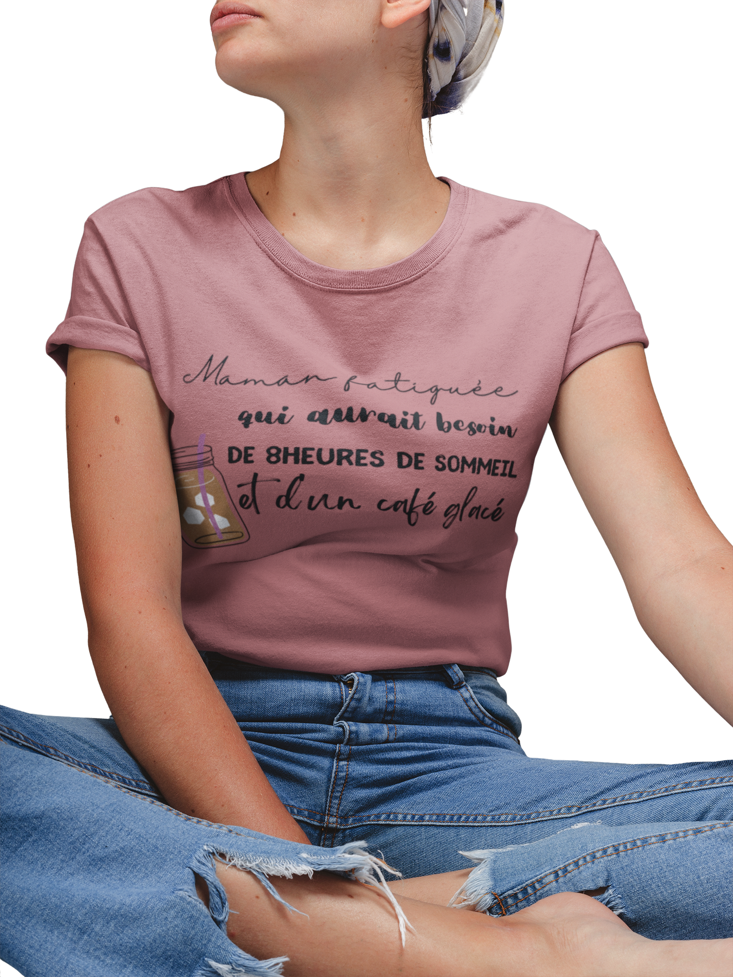 T-Shirt- Sommeil et café glacée (7615681659097)