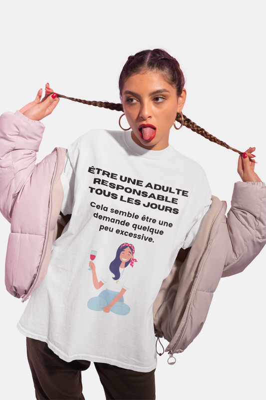 T-shirt - Une adulte responsable