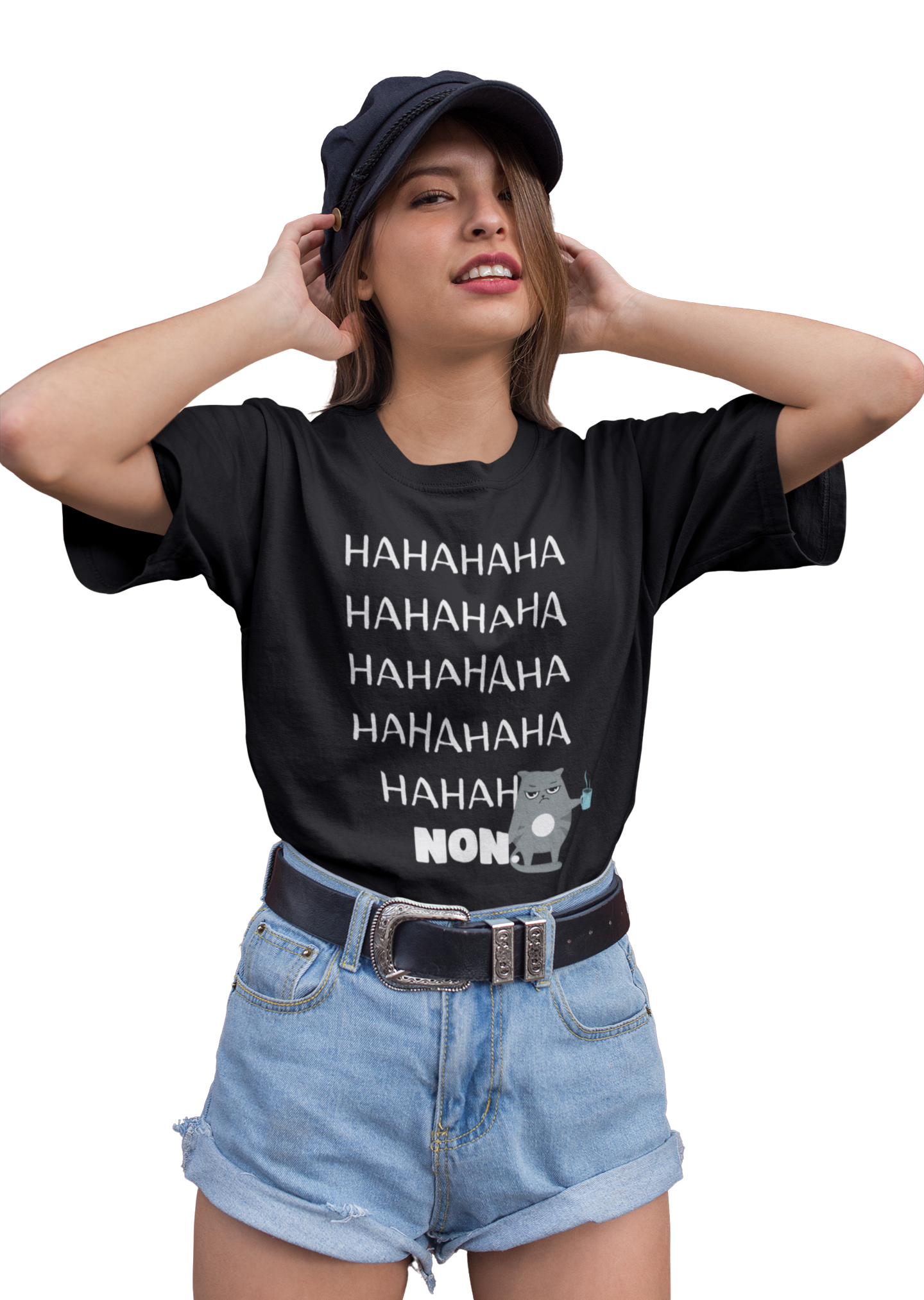 T-Shirt - Hahaha (7626523345113)