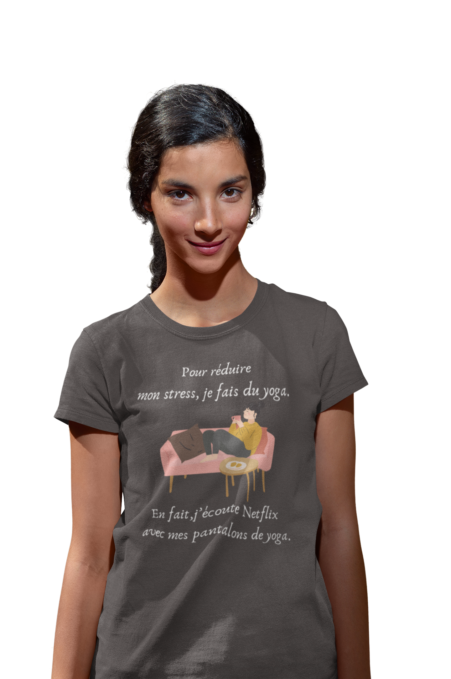 T-shirt -Netflix et Yoga