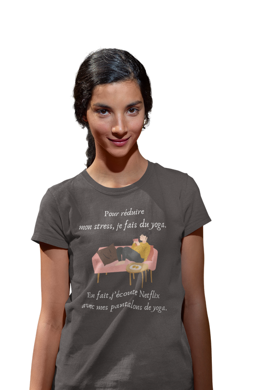 T-shirt -Netflix et Yoga