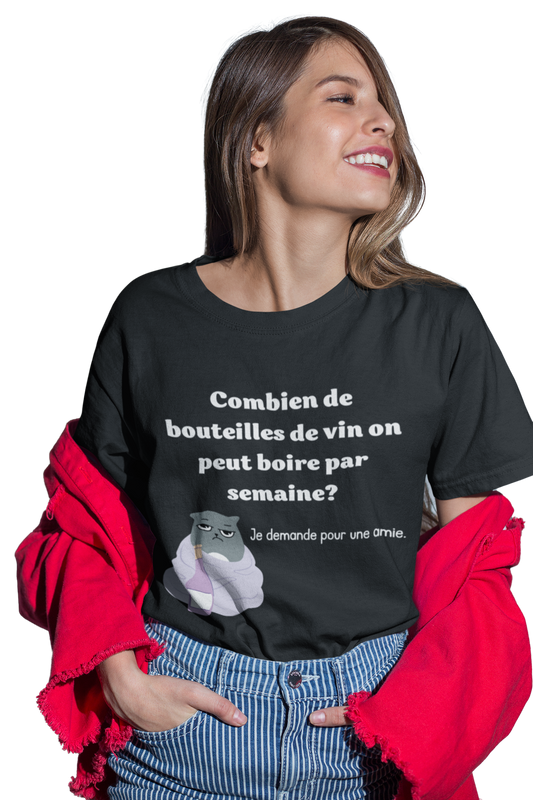 T-Shirt - BouteilleS de vin (7584929087705)