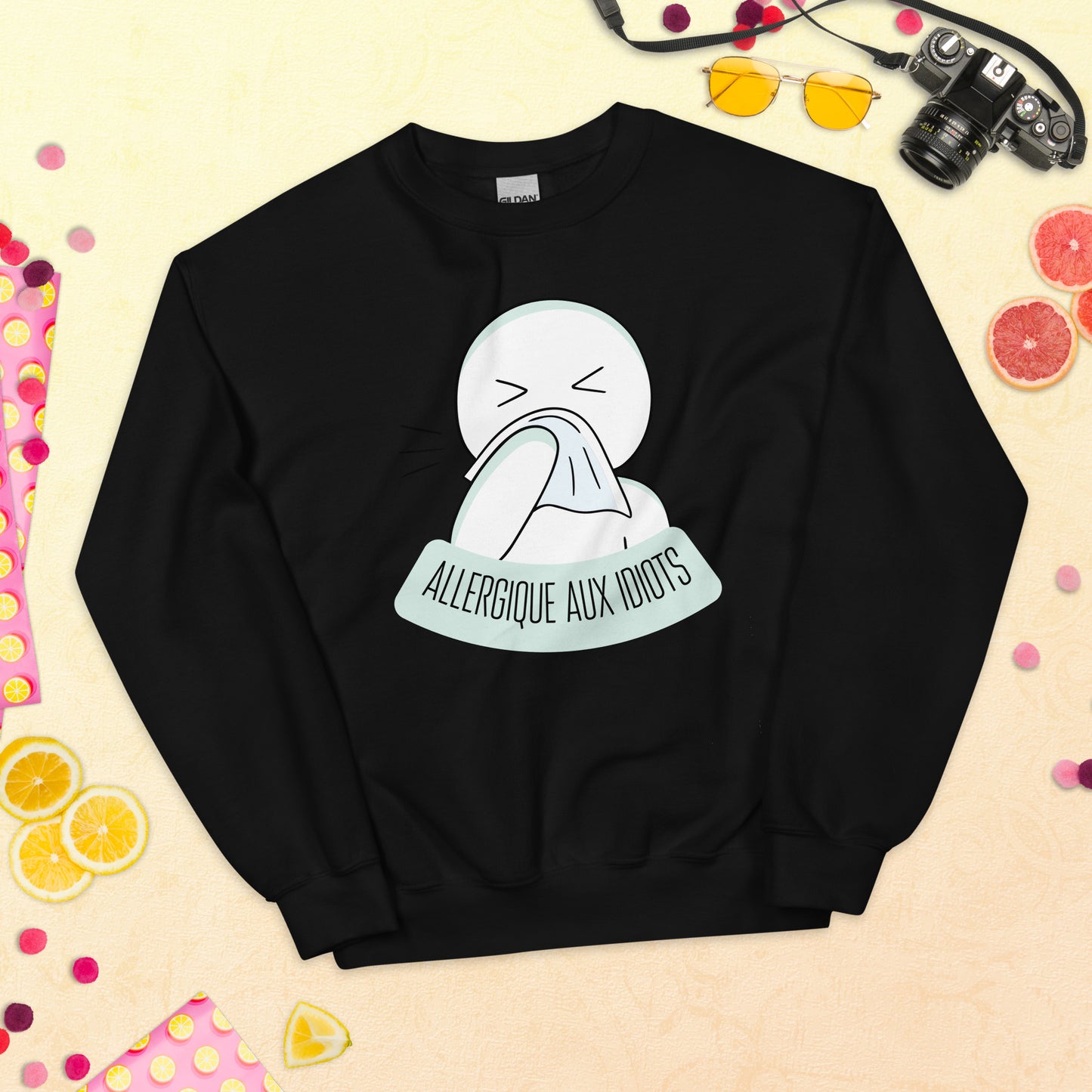 Crewneck - Allergique aux idiots