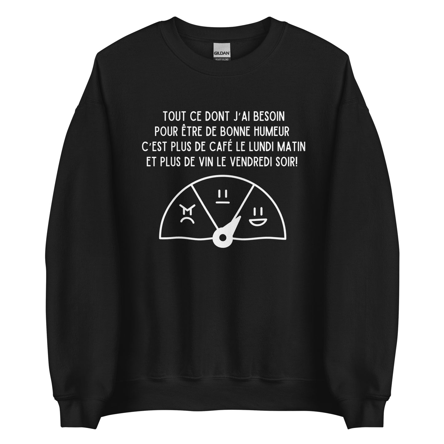 Crewneck- Plus de vin, plus de café