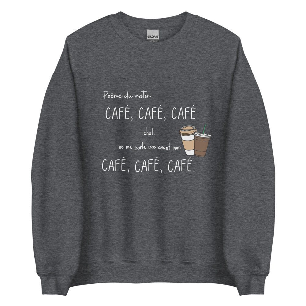 Crewneck - Café, café, café (7618720628953)