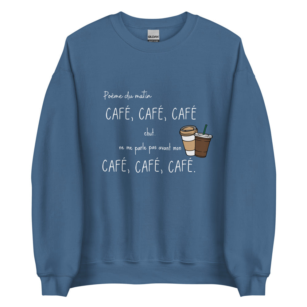 Crewneck - Café, café, café (7618720628953)