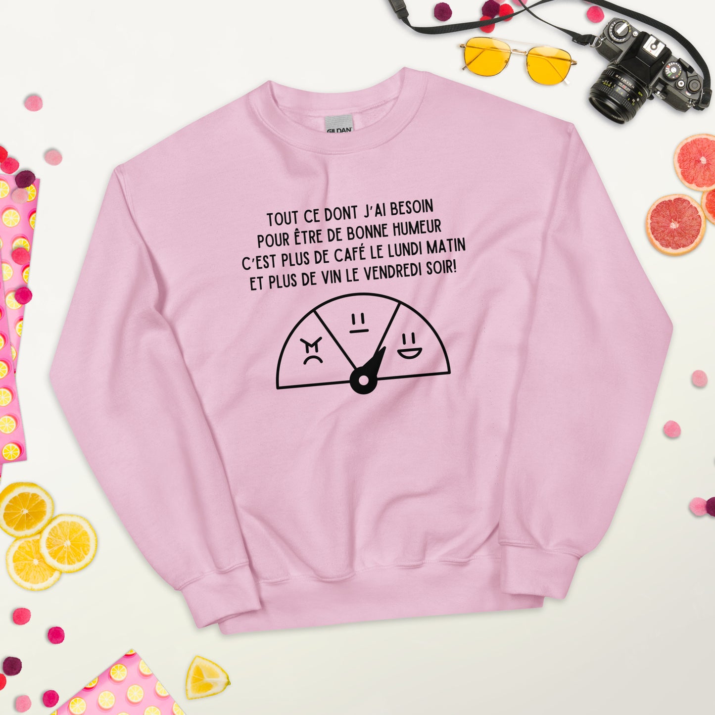 Crewneck- Plus de vin, plus de café