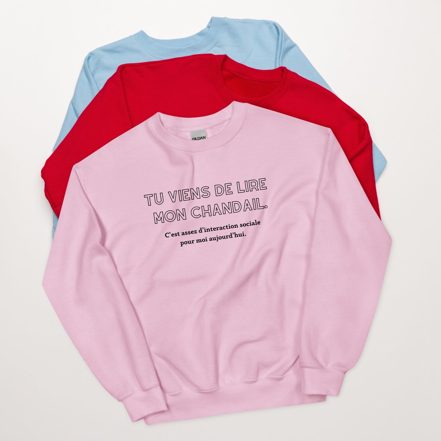 Crewneck - Tu viens de lire mon chandail