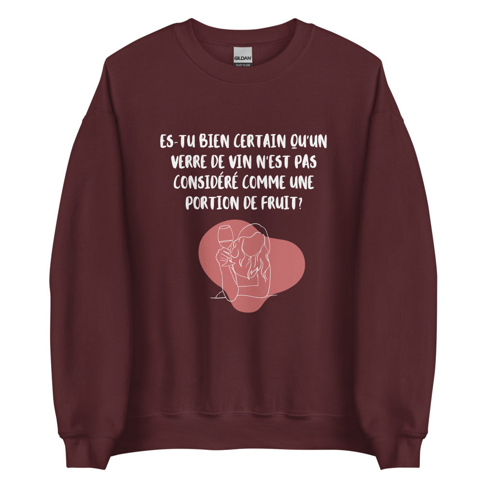 Crewneck - Une portion de fruit (7589288837337)