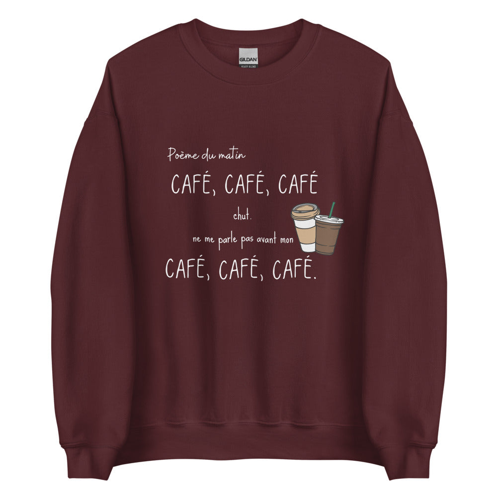 Crewneck - Café, café, café (7618720628953)