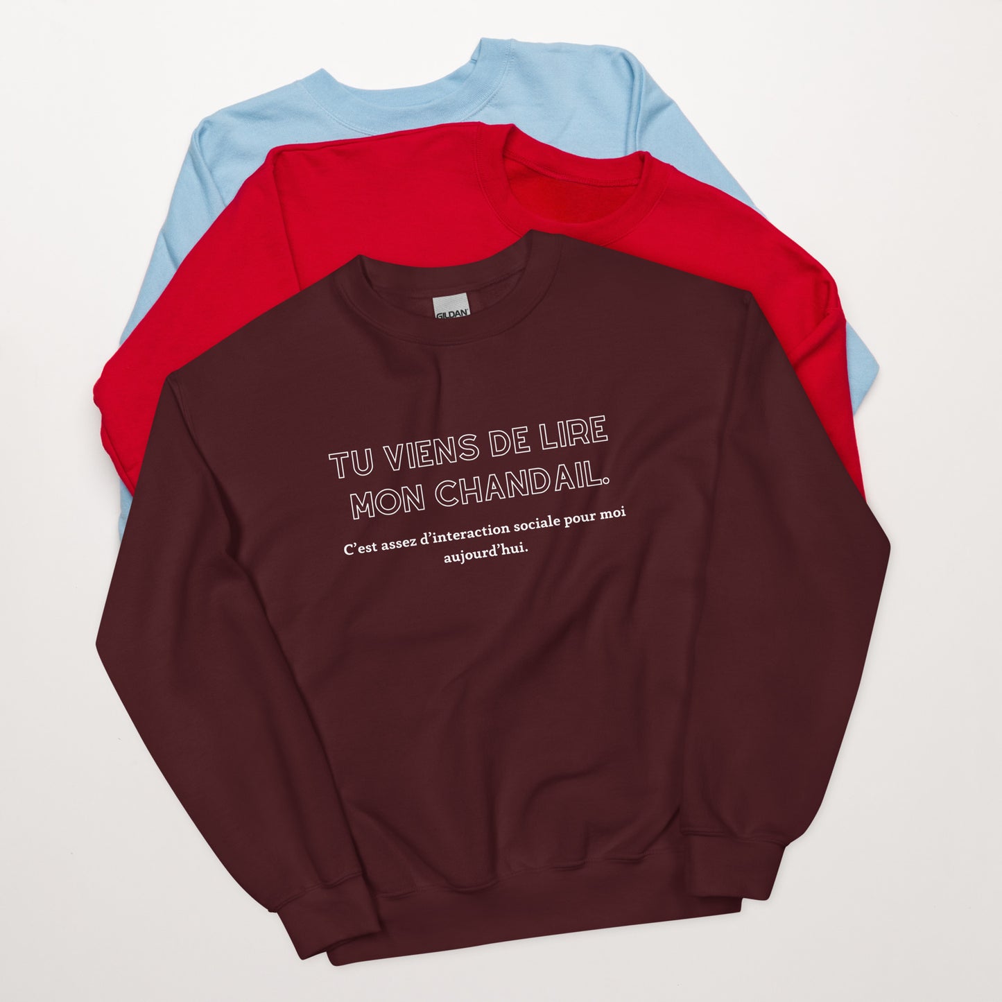 Crewneck - Tu viens de lire mon chandail