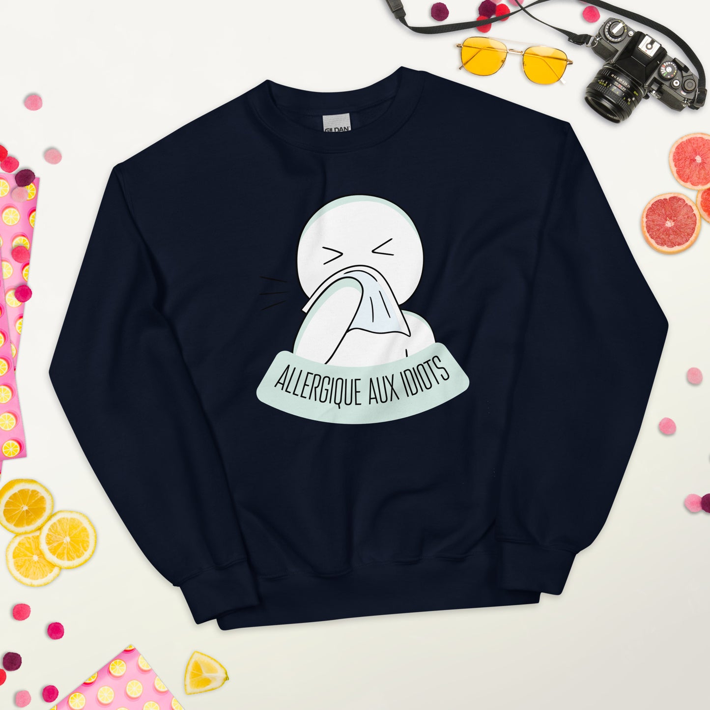 Crewneck - Allergique aux idiots