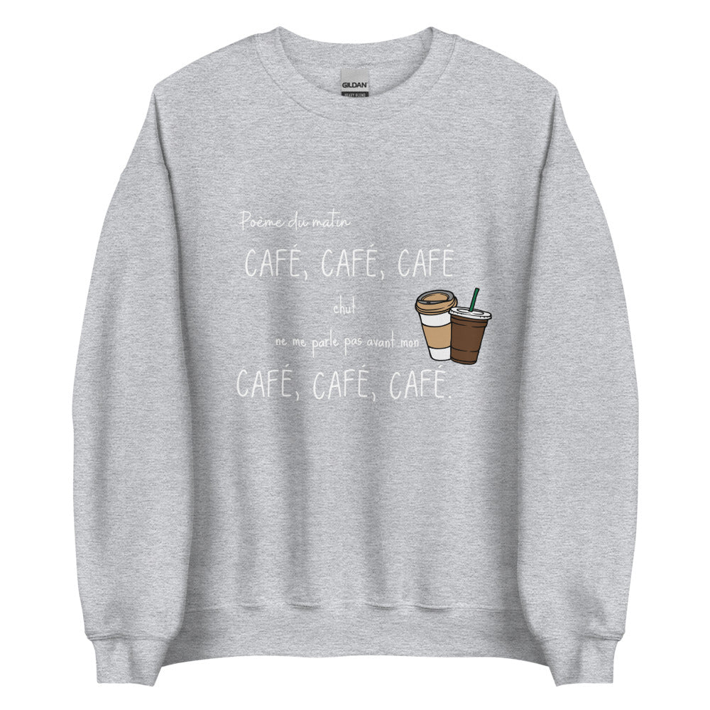 Crewneck - Café, café, café (7618720628953)