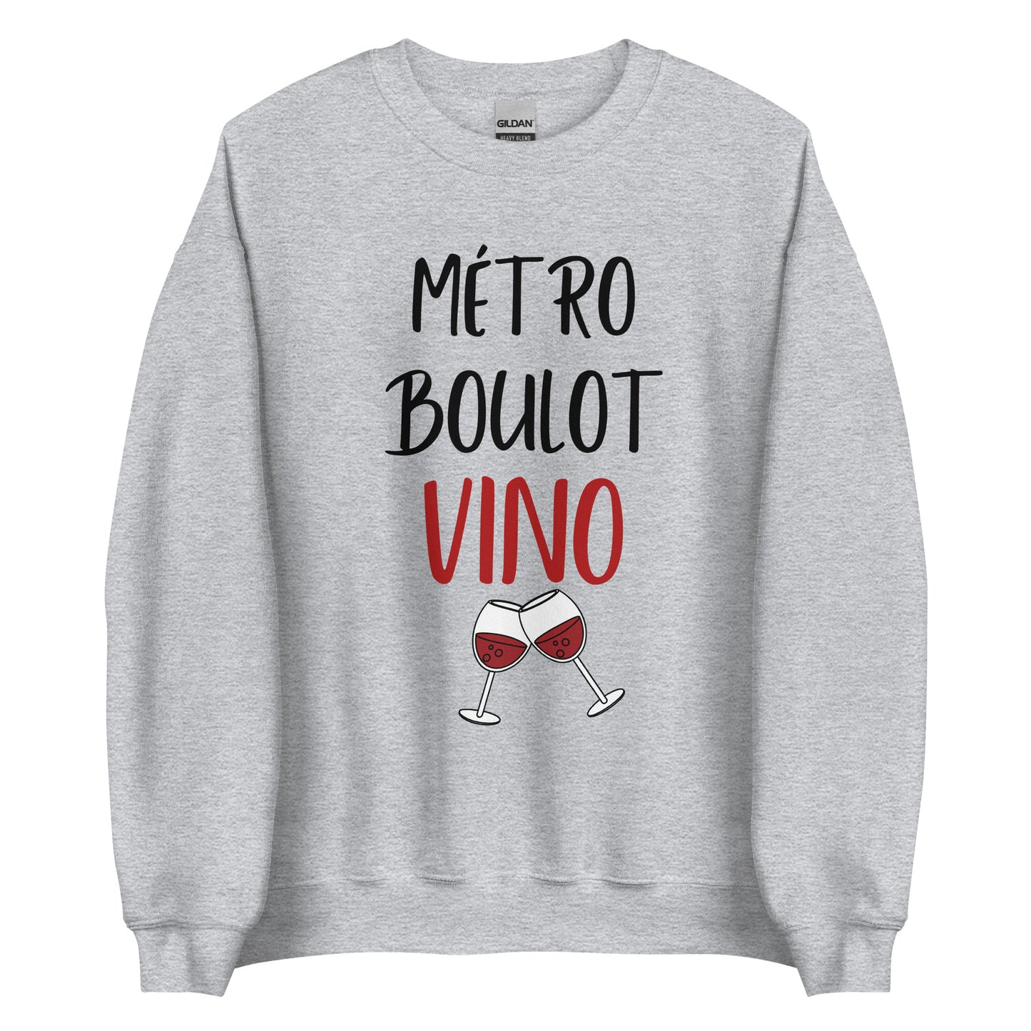 Crewneck - Métro, Boulot, VINO