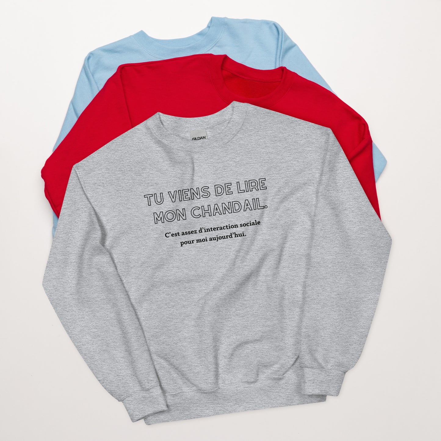 Crewneck - Tu viens de lire mon chandail