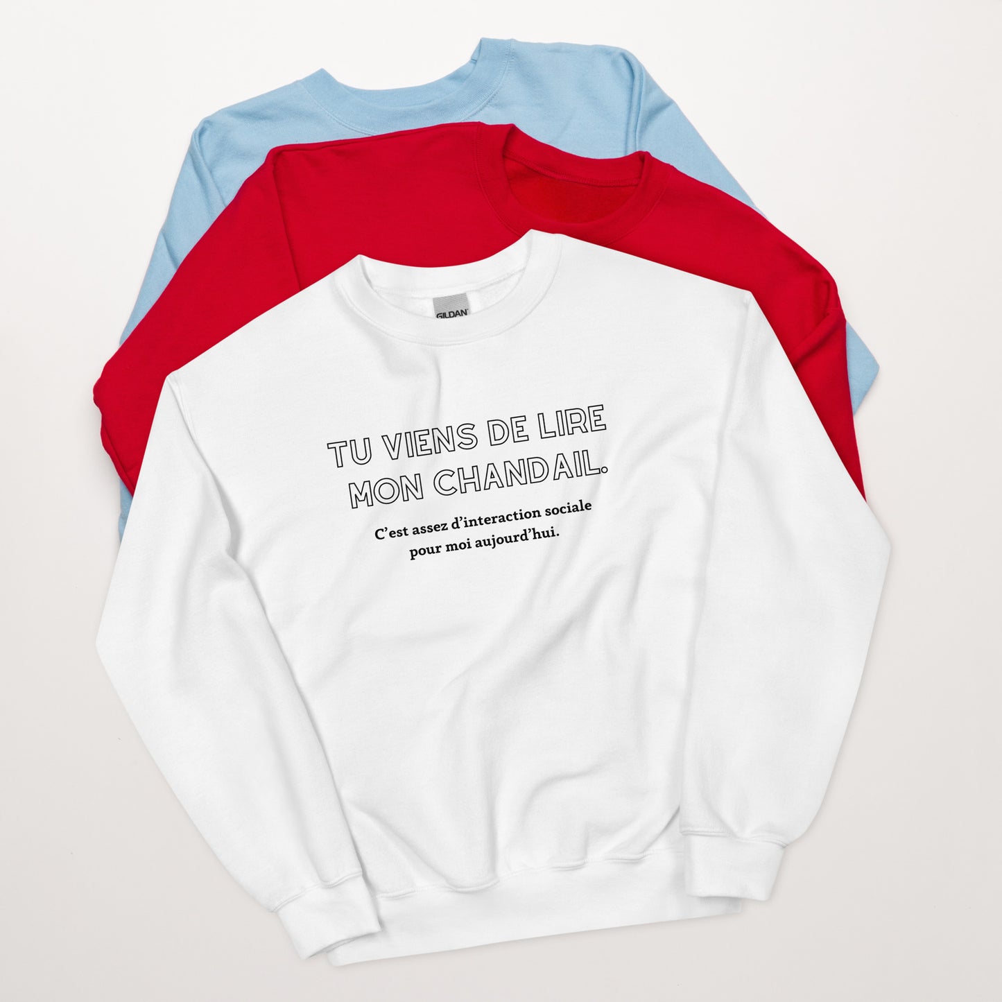 Crewneck - Tu viens de lire mon chandail