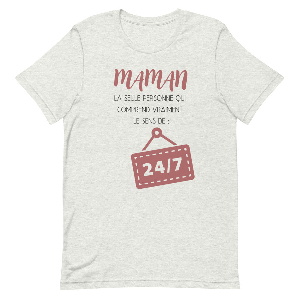 T-Shirt - Maman 24/7 (7632351625433)