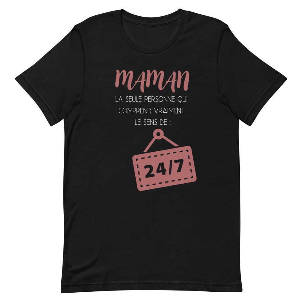 T-Shirt - Maman 24/7 (7632351625433)