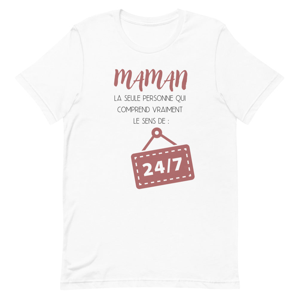 T-Shirt - Maman 24/7 (7632351625433)